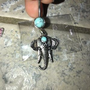 Beautiful elephant belly ring